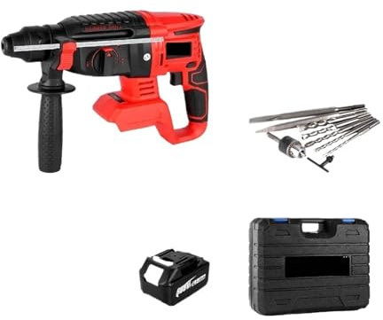 Perceuse À Percussion Rotative Sans Fil Balais Électrique Rechargeable For Batterie 18 V Capacité De PerçAge Maximale(1 Battery)