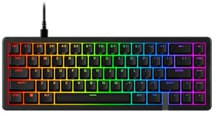 HyperX Origins 2 Pro 65 - Gaming-Tastatur, PC, magnetische Linearschalter, Schnellauslöser, austauschbares Gehäuse, Hotswap-Schalter, hohes Profil, 65-Layout, 8k Polling, Einstellbarer Winkel