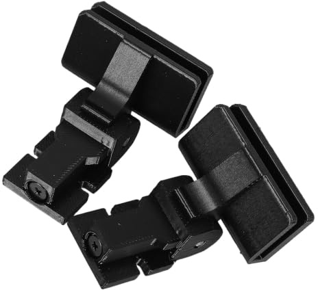 Abaodam Scharniere mit 2 Teilen Schwarze Kunststoff für Plattenspielerdeckel Verhindert das Zuschlagen des Deckels Geeignet für Sony Ps-lx300h für Selbstgemacht Reparaturen