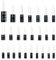 WINGONEER 25 Werte 16V 25V 50V 1uF bis 2200uF Elektrolytkondensatoren Verschiedene Sortimentskit Set Schwarz - 125PCS