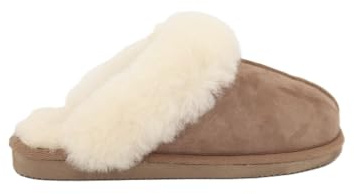 Shepherd Jessica Ladies Cuffed Chestnut Sheepskin Mule Slipper