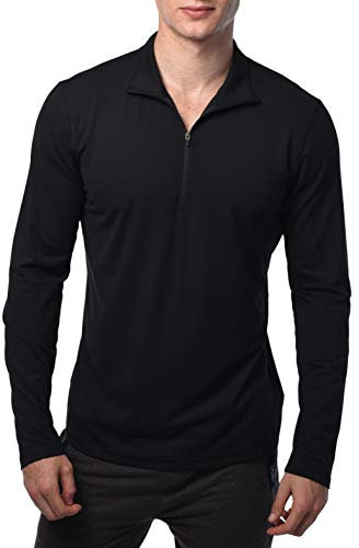 90 Degree By Reflex Ultra Soft Half Zip Long Sleeve Shirt for Men