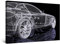 Startonight Bilder 3D Auto, Leinwandbilder Moderne Kunst, Schwarz und Weiß Wanddeko Kunstdrucke, Wandbilder XXL Wohnzimmer Groß Wand Bild 80 x 120 cm, Tag Nacht Effekt, Elegante Geschenkidee Deko