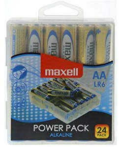 maxell batteria alcalina, confezione da 24 pezzi, contenuto della confezione: 24 scatole
