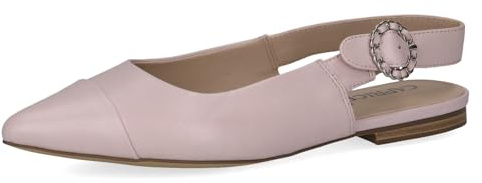 Caprice Damen Slingpumps aus Leder Spitz, Rosa (Lt.Purple Perl), 37.5 EU