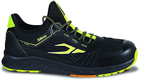BETA Scarpe Basse da Lavoro Antinfortunistiche 0-Gravity Leggerissime con Tomaia in Tessuto Mesh ad Alta Traspirazione, Suola in Eva e Puntale in Composito, Colore Nero, Taglia 39 EU