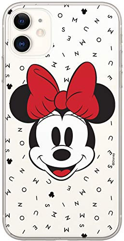 ERT GROUP mobile phone case for Apple Iphone 11 original and officially Licensed Disney pattern Minnie 056 optimally adapted to the shape of the mobile phone, partially transparent