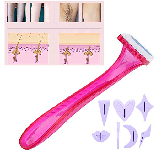 Bikini Private Rasierschablone Bikini Trimmer Rasierer Haarentfernung Vorlage Bikini Rasierschablone Private Set für Frauen Exquisit Einfach zu Bedienen