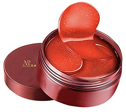 USIRIY 60 Stück Augenpads Collagen Eye pads Kollagen Augenpads, Hydrogel Augenklappen mit Hyaluronsäure und Rotalge Rotalgen Feuchtigkeitsspendend 4ml für augenringe,tränensäcke,Falten,dunkle Kreise