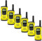 Motorola Waterproof Walkie Talkie Two Way Radio H20 T92 PMR446 - Six Pack With Multi Dock USB Charger UK Plug