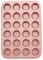 Wiltshire Rose Gold 24 Cup Muffin Tray, PFOA PTFE Free, Cupcake Mould, Non-Stick Coating, Rectangular Coated Baking Tin, Sheet Steel Bakeware, Carbon Steel, 38.7x26.2x2.1cm