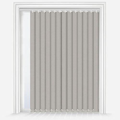Vertical Blinds - Made to Measure - 89mm - Complete Blind - Dolphin Fabric- GREY (Up To 150cm(1500mm), Up To 240cm(2400mm))