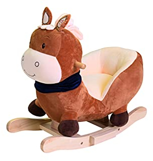 Knorrtoys 40373 Schaukeltier Seppl Horse Brown mit Sound