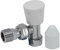 Pipestation 15mm Angled Radiator Valve with Lockshield & Wheelhead for Radiators 1/2 Standard Thread - Radiator Valves 15mm Chrome Finish & White Wheel Head - Tight Shut-Off Compression Connection