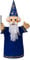 Handpuppe Märchenfigur Zauberer 36 cm, Ideal für Puppentheatre und Rollenspiele, für Kinder Baby Jungen Mädchen