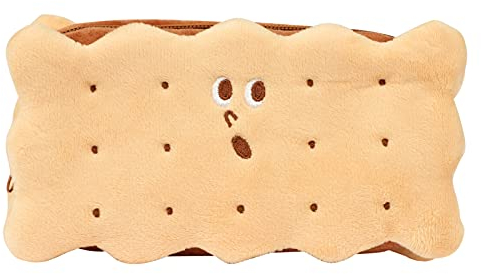 Federmäppchen Keks Form Stifte Etui Border Collie Mäppchen Schnauzer Federtaschen Chihuahua Federkasten Plüsch Bleistifttasche Süß Schreibwaren Veranstalter Jungen Federbeutel Mädchen Beutel