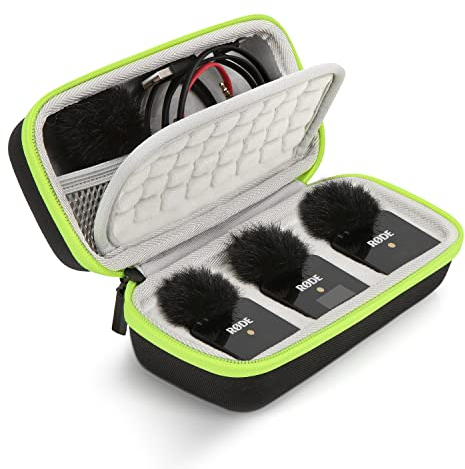 YOUSHARES Estuche Wireless Go 2 - Estuche Rígido para Rode Wireless GO II/RØDE Wireless GO Sistema de Micrófono Compacto Inalámbrico (Negro)
