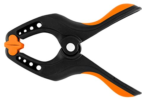 NEO Tools Spring Clip Plastic PA6+TPR+PE Strong Steel Spring Useful for Carpentry Welding Modelling Strong Clamp Ergonomic Handle (6/150mm)