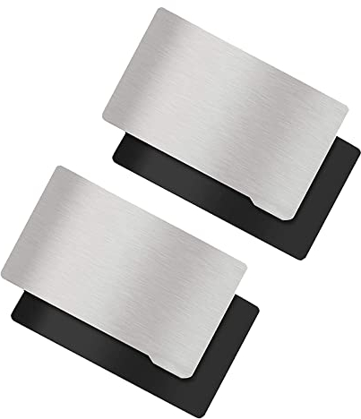 TIGTAK 2 Stück SLA-Harz magnetisch flexibel Stahlplatte 202x128mm Flex-Bett kompatibel mit Anycubic Photon, Photon S, Photon Mono 3D-Drucker (202*128mm)