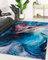 Mazovia Modern Teppich - Kurzflor Waschbar - Weich Teppich für Wohnzimmer, Schlafzimmer, Esszimmer – Teppiche Abstrakt - Bunt Blau 120 x 170 cm