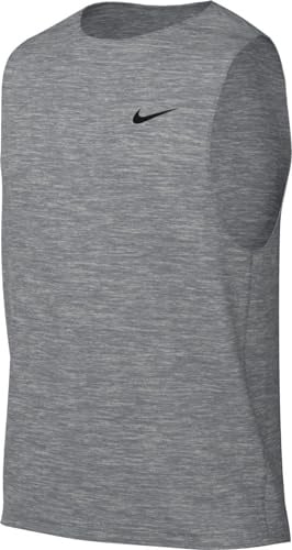 NIKE DV9813-084 M NK DF Ready Tank Vest Herren Smoke Grey/Htr/Black Größe S