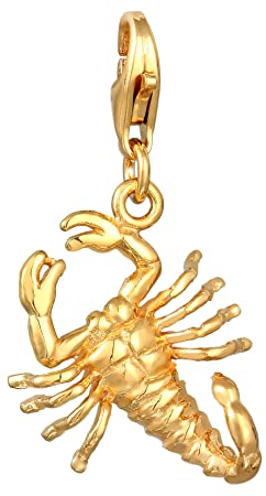 Nenalina Skorpion Karabiner Charm Anhänger für Bettelarmband aus 925 Sterling Silber 0412420222