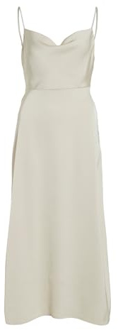 Vila Damen Maxi Träger-Kleid VIRavenna langes Abendkleid mit tiefem Rücken
