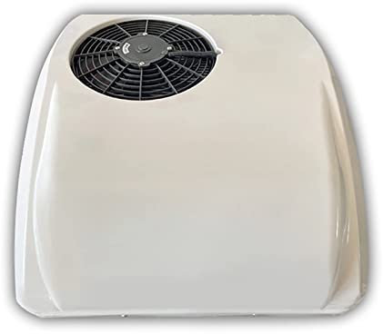 KIPEKE DC Rooftop RV Air Conditioner, 12V/24V 2 in 1 Electric Parking Air Conditioner, Cooling and Heating, 360° Rotatable Air Outlet, Low Voltage Protection for RV Camper Van Caravans 12V