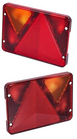 2 Cabochons Feu 6 fonctions AJBA RL 80 gauche et droit 6 fonctions - Position, stop, éclairage plaque, anti brouillard