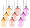 Blümelhuber Ostereier Deko - 9 Mini Deko Ostereier zum Aufhängen Osterdeko Rosa - Frühlingsdeko - 9er Set Bunte Ostereier aus Glas - Ostern Deko Zweig - Ostereier Glas Set