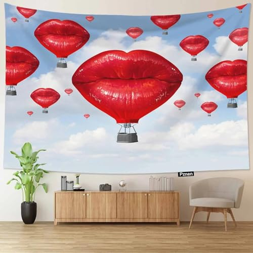 XINRUYI Romantischer Kuss abstrakte Skizze Kunst Wandteppich Wohnzimmer Schlafzimmer Wohnkultur Wohnkultur hängendes Tuch