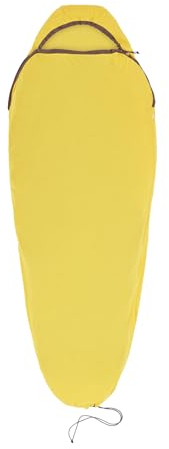 Sea to Summit - Reactor Schlafsack-Liner - Compact Mummy mit Kordelzug - Thermolite für Thermo-Boost - Geruchskontrolle - Ultra-Sil Packsack - Für Wanderungen & Camping - Yellow - 268 g