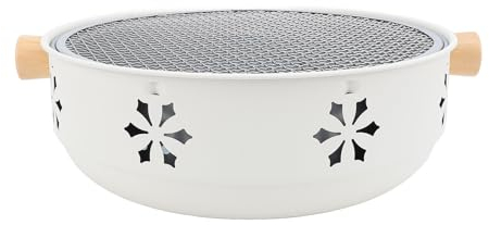 12,4 Zoll Tragbarer Holzkohle-Kleiner Mini-Grill, Runder Kamado-Holzkohlegrill, Tragbarer Grill Zum Kochen Im Freien, Grillen, Camping, Grillen