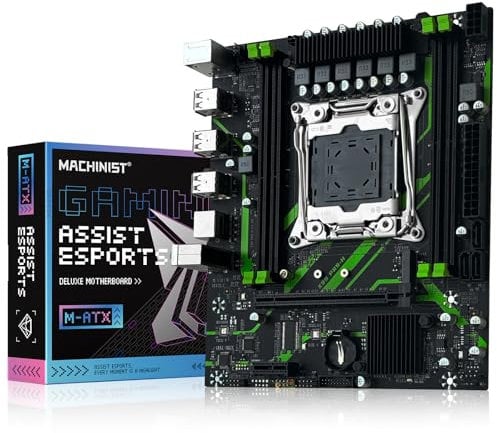 MACHINIST X99 Carte mère LGA 2011-3 pour processeurs Intel E5 V3 V4 Series, DDR4 Max 128 Go, NVME/NGFF M.2, PCIe 3.0, Gigabit LAN