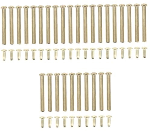 PRETYZOOM 30 Set a ventaglio Accessori Chiodi Metallici per ventaglio Albero della Ventola della Carta Kit di Riparazione per Ventola Manuale Rivetto per Ventola Portatile