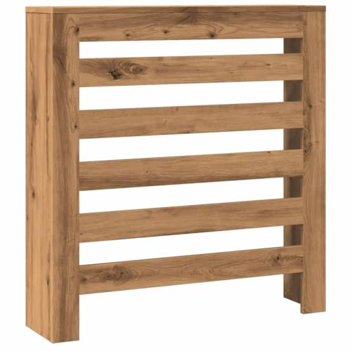 vidaXL Cache-radiateur chêne Artisanal 78x20x82 cm Bois d'ingénierie, Bouchon de radiateur, Cache-radiateur Haut, radiateur à Profil réduit
