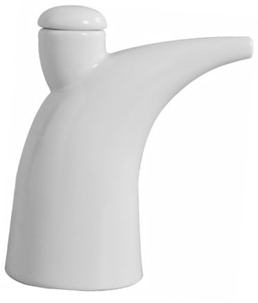 COLLBATH Gewürzflasche und Leicht zu Reinigen mit Feiner Verarbeitung Weiße Bone China als Essig Essenz oder Soja Butterflasche für Küche und Kochen