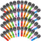 Feradny 48 Pieces Giant Blow up Microphone Inflatable Microphones Assorted Colors Inflatable Microphone Props Toys for Kids Musical Concert Themed Party Birthday Party Decoration