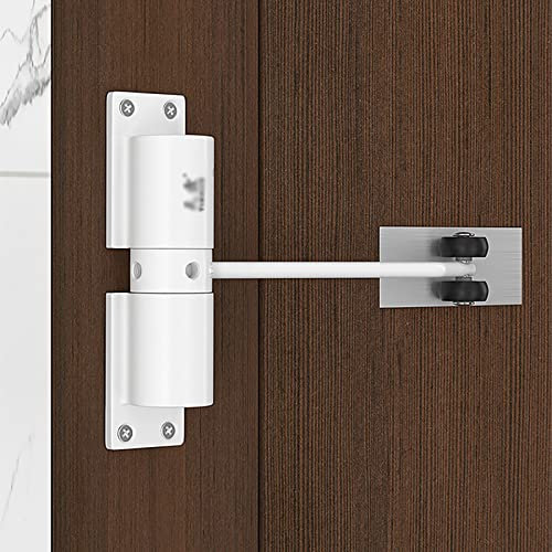Heavy Duty Gate Closer - Automatic Hydraulic Spring Loaded Door Closure, for Interior Exterior Doors - Overhead Fire Rated Closer Kit, with Adjusting Rod and Screws