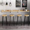 Table pliante murale rabattable en bois，tablette murale rabattable，table à manger murale Avec support en métal，bureau mural pliable table，Salon/chambre/bureau/bureau(Light walnut color,80*30cm/31.5*11