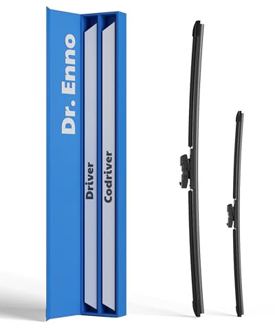 Dr. ENNO Scheibenwischer 650mm & 450mm | Streifenfreie Reinigung | Leiser Betrieb | Einfache Montage | Langlebige Qualität | Kein Quietschen