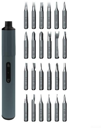 Zilimontt Magnetic Electric Screwdriver Kit,Electric Precision Screwdriver,Rechargeable Screwdriver Set,Cordless Mini Power Screwdriver For Phone/Glasses/Watches/Laptop(6133A)