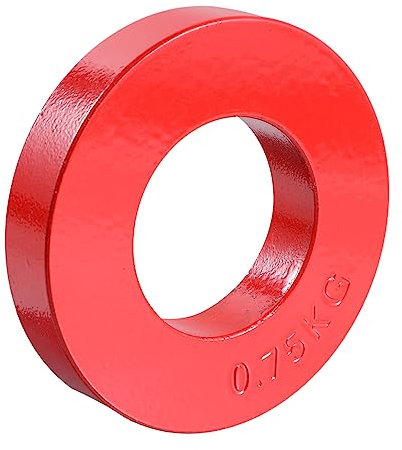 HONMEET Gewichtheberplatte Aus Gusseisen Für Langhantel Lackierplatte Mit Großen Löchern Gegengewichtsplatte Für Krafttraining