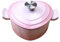 YLFFFZXK Heart-Shaped Enamel Dutch Oven,Enameled Cast Iron Coated Dutch Oven,Casserole Dish,Professional Enamel Cookware Crock Pot for Slow-Cooking Meats and Vegetables,Works on All Stovetops,Pink