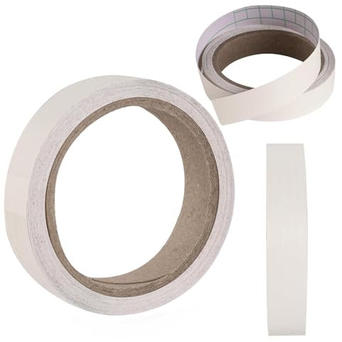 Hainue 18mm X 10m Melamine Edge Banding,Without Ironing Pre-Glued Furniture Edge Tape,Kitchen Worktop Edging Strip,White Self-Adhesive Furniture Edging Suitable for Kitchen,Table,Office,Wardrobe