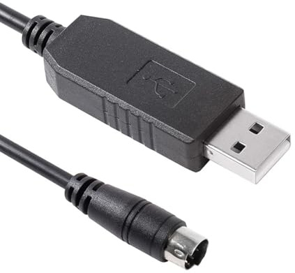 USB to Mini Din 8-Pin RS232 Cable with PL2303GT Chip - Compatible with NEC Projectors VT Series, Industrial-Grade Oxygen-Free Copper(6 ft/1.8m)