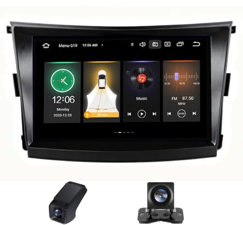 Android Autoradio per SsangYong Tivoli 2015-2019- Senza fili Carplay e Android Auto - 9 pollici Android Stereo con FM RDS WIFI + Telecamera posteriore Controllo del volante(C20Pro)