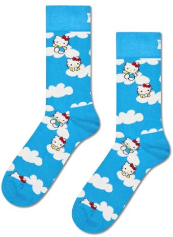 Happy Socks Hello Kitty Socken – Bunte Baumwollsocken mit Hello Kitty-Motiven, 36-40 & 41-46