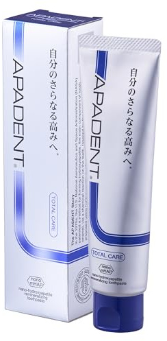 APADENT® TOTAL CARE Remineralisierende Nano-Hydroxyapatit Zahncreme - ganzheitlicher Schutz für Zähnen und Zahnfleisch | 100 g | Gesamtpflege Typ | Milder Minz-Geschmack