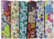 UOOOM 6 Stueck 50 x 50cm Stoffpakete Patchwork Stoffe Baumwolle tuch DIY Handgefertigte Nähen Quilten Stoff Baumwollgewebe Verschiedene Designs (U-B901)